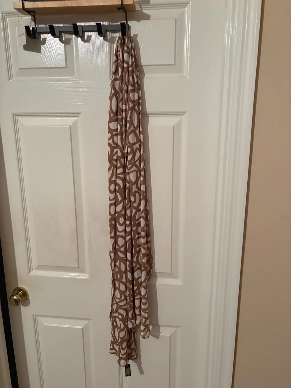 Chunks Brown and White‎ Geometric Pattern Drapery Accent